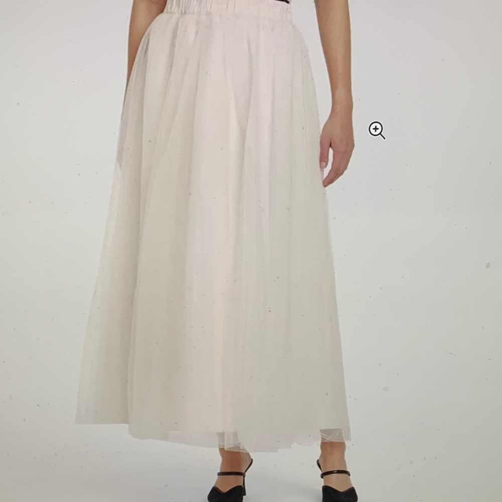 NWOT A New Day Creme fully lined tulle Skirt ladies Large